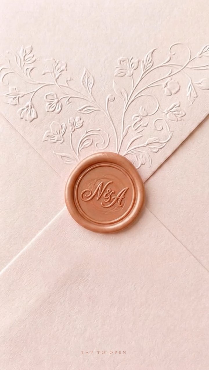 Blush Bloom Save the Date template
